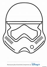 Coloriage Casque Stormtrooper sketch template