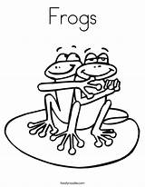 Coloring Frogs Pages Miss Toad Frog Nana Papa Worksheet Sapos Verdes Son Los Will Two Green Book Outline Color Hibernate sketch template