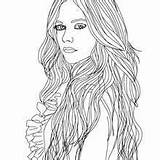 Lavigne Coloring Pages Fashion Avril Designer People Famous sketch template