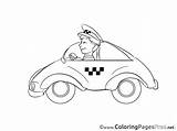 Driver Coloring Pages Children Sheet Title sketch template