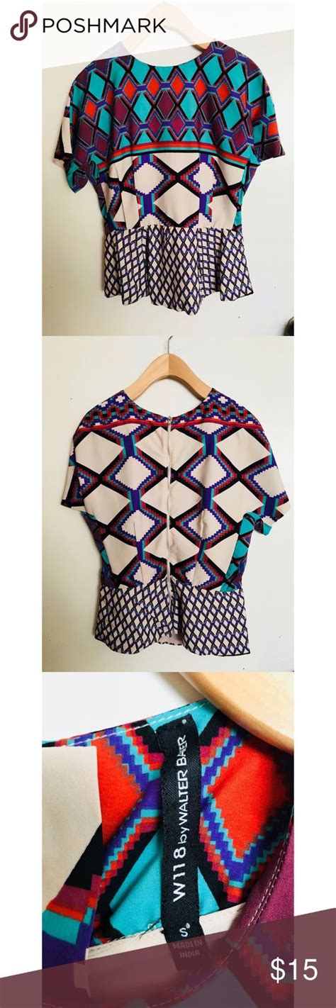 patterned top top pattern tops multi color tops