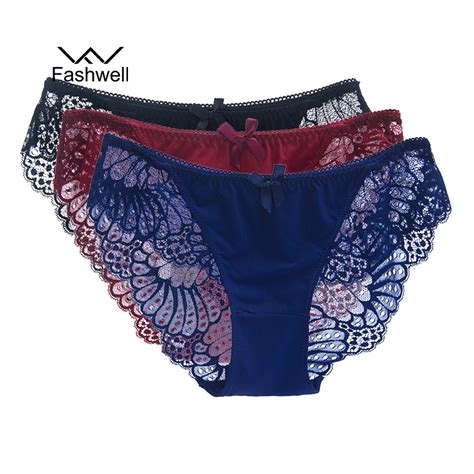 Buy Sexy Lace Panties Seamless Women Nylon Silk Briefs