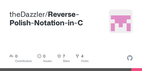 reverse polish notation  cstackc  master thedazzlerreverse polish notation   github