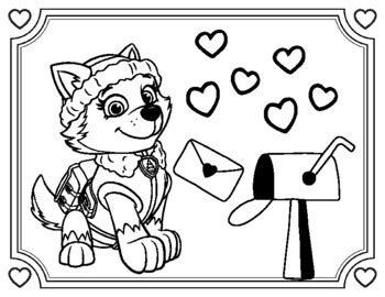 paw patrol valentines day coloring pages   classy classroom vip