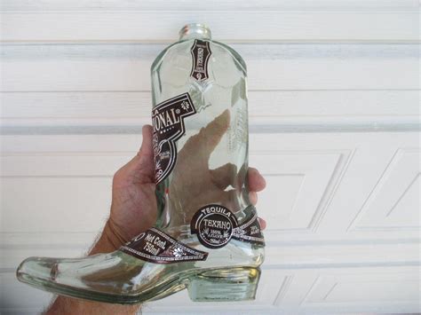 texano tequila reposado boot decanter bottle empty heavy