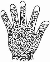 Henna Designs Hand Mehndi Traceable Tattoo Embroidery Hands Coloring Drawings India Urbanthreads Clipart Awesome Unique Pattern Mandala Patterns Scouts Girl sketch template