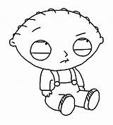 Stewie Coloring Guy Family Sad Pages Drawing Surprised Getdrawings sketch template
