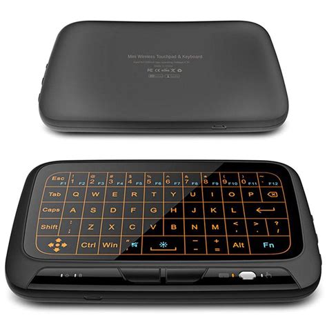 Mini Wireless Keyboard & Touchpad H18+ - 2.4GHz - Black
