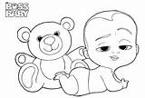 Boss Baby Teddy Bear Coloring Pages Printable Kids Categories Cartoon sketch template
