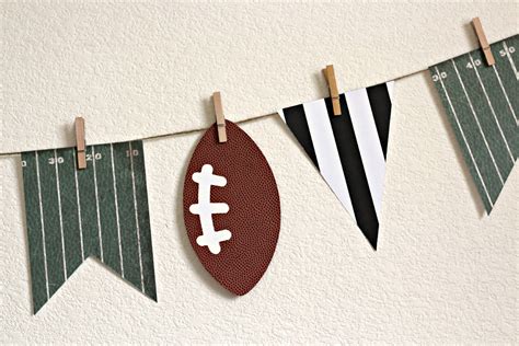 football banner organize  decorate