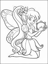 Fairy Outline Coloring Popular sketch template