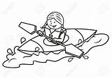 Clipart Canoe Kajak Fille Colorare Kanu Sommeil Mädchen Grafiken Colorable Paddling Rowing Enfants Ragazzo Pesca Amusing 1300 Webstockreview Symbole Clipground sketch template