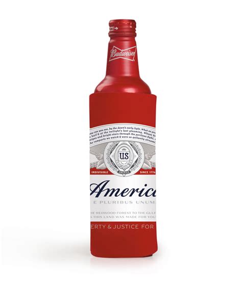budweiser america red 16 oz fold coolie the beer gear store