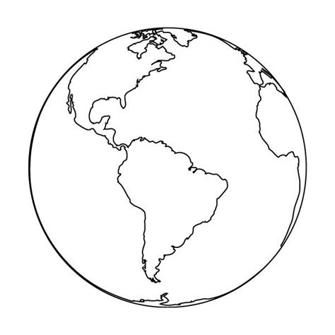 earth outline clipped  salvsnena earth coloring pages earth day