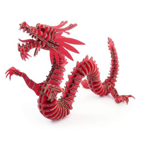 cardboard dragon red chinese  year crafts cardboard animals animals