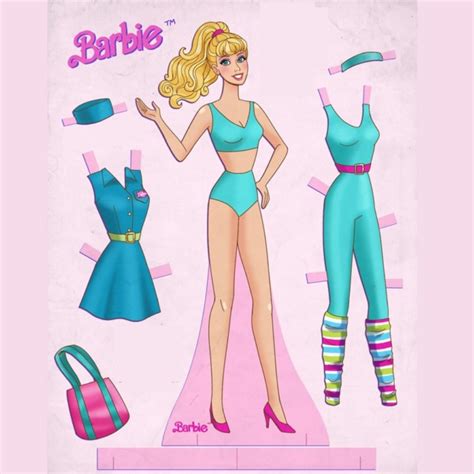 barbie paper doll vintage barbie paper doll book cut  etsy