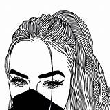 Outline Drawing Girl Tumblr Cool Drawings Girls Face Hipster Backgrounds Eyes Outlines Sideways Getdrawings Desenhos Starbucks Para Draw Transparent Blind sketch template