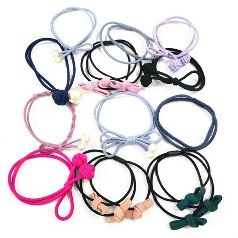 pcslot variou pattern elastic hair ties girls hair ropes women