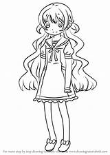 Madoka Magica Puella Magi Nagisa Momoe Draw Step Drawing Manga Anime sketch template
