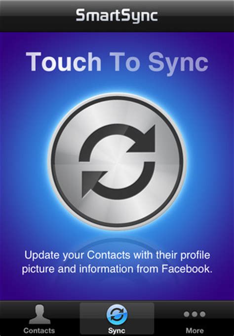 smartsync sync iphone contacts  facebook friends