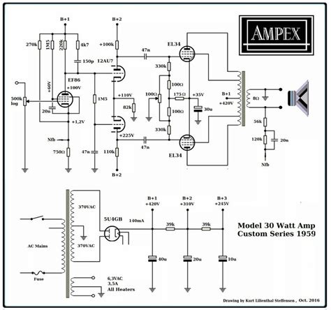 el tube amp schematic