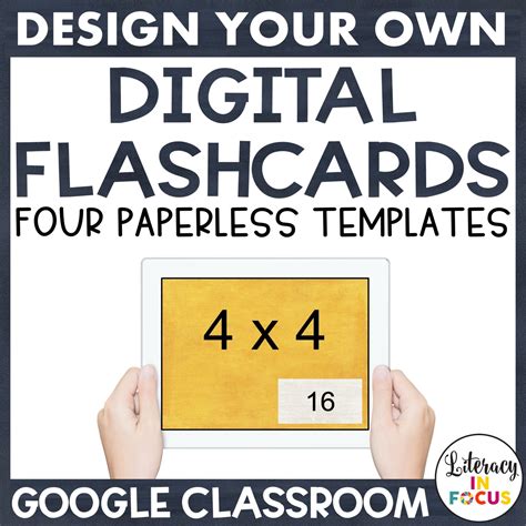 create digital flashcards  google  literacy  focus