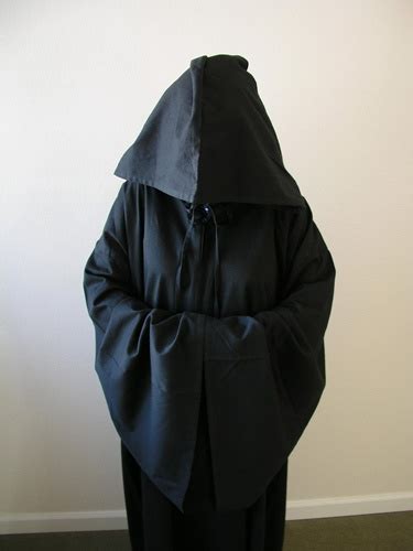 Black Hooded Robe