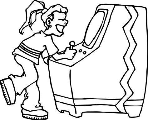 understudy video gamer playing computer games coloring page