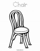 Coloring Chair Print Tracing Twistynoodle Built California Usa Noodle Twisty sketch template