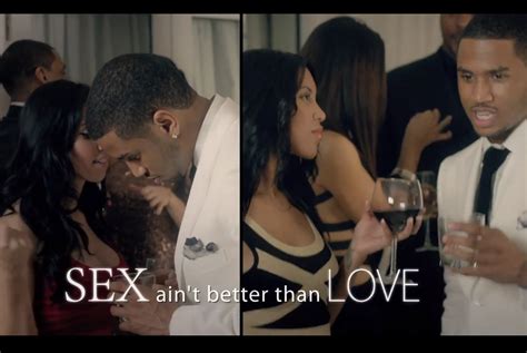 omg trey songz “sex ain t better than love” girl let s it all hang out
