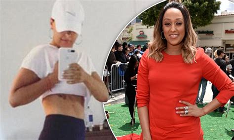 tia mowry shows off her tummy and says she s lost 20lbs daily mail online