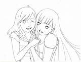 Friends Lineart Anime Drawing Hugging Deviantart Coloring Pages Sketch Chanxx Group Getdrawings Template sketch template