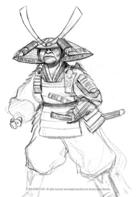 coloring page samurai  characters printable coloring pages