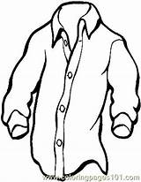 Shirt Coloring Pages Clothes Clipart Printable Library Peoples Color sketch template