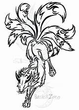 Nine Fox Tailed Tribal Tails Coloring Kyuubi Tattoo Drawing Pages Tattoos Kitsune Deviantart Acid Naruto Drawings Google Getcolorings Dibujos Clipartmag sketch template