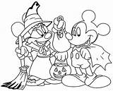 Halloween Coloring Pages Disney Minnie Mouse Printable Print Getcolorings sketch template