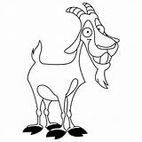 Goat Coloring Billy Smiling Pages Color Designlooter Place 600px 35kb sketch template