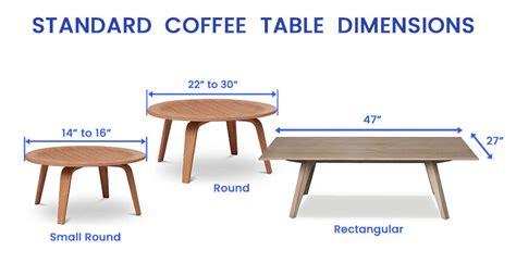 coffee table dimensions size guide designing idea
