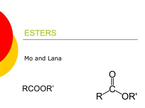 esters chemistry geek