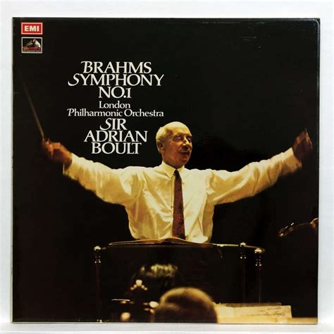 brahms symphony no 1 in c minor op 68 by sir adrian boult lp with
