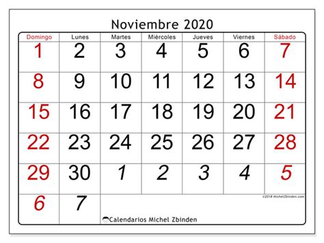 calendario noviembre ds michel zbinden es