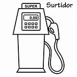 Surtidor Gasolina Surtidores Niños sketch template