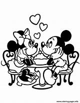Mickey Minnie Mouse Coloring Pages Disney Valentine Printable Valentines Drawing Clipart Clip Drawings Print Cliparts Printables Info Colouring Coloriage Cute sketch template