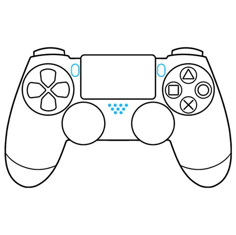 draw  ps controller easy step  step