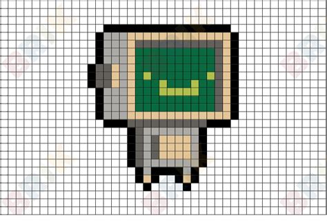 robot pixel art brik