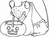 Halloween Dog Coloring Pages Print sketch template