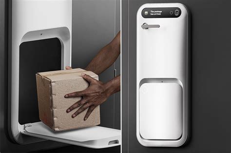 smart delivery box sits   door    innovative design