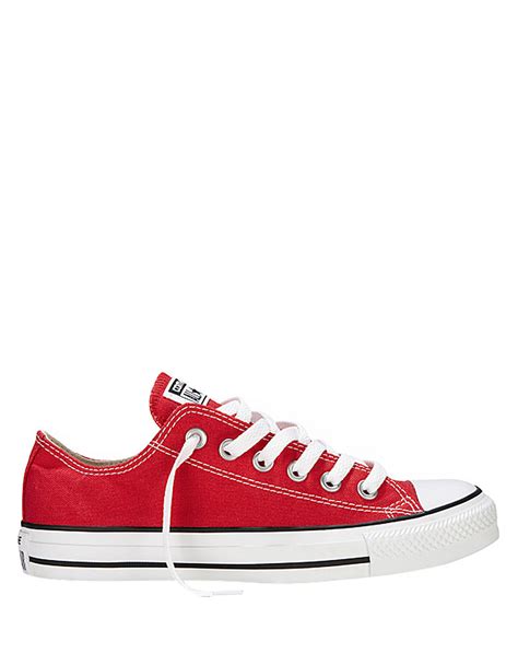 converse  star canvas sneakers  red  men lyst