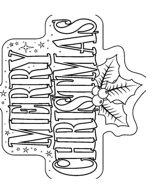 merry christmas coloring pages  printable merry christmas coloring