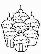 Coloring Pages Cupcake Baking Clipart Easy Printable Bakery Color Library Getcolorings Cup Cake Comments sketch template